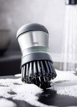 Sp&uuml;lb&uuml;rste mit Sp&uuml;lmittelspender 