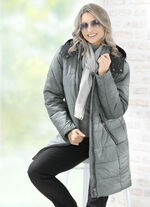 Funktionsjacke mit abnehmbarer Kapuze 
