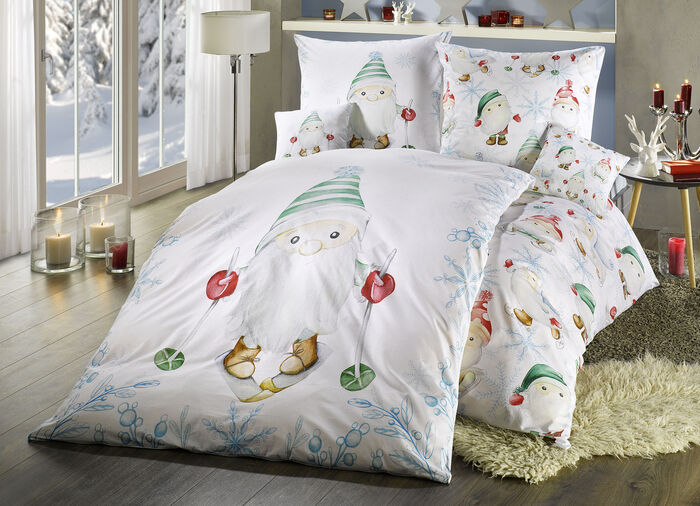 Renforc&eacute; Bettw&auml;sche-Garnitur mit Rei&szlig;verschluss 