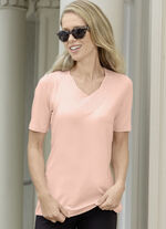 Shirt mit V-Ausschnitt APRICOT