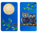 Herdabdeckplatten mit Nachteulen-Motiv, 2er-Set 