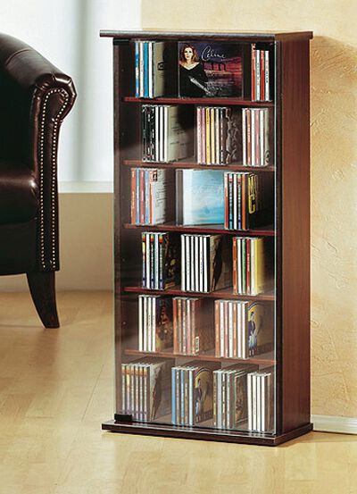 Vitrine mit ESG-Sicherheitsglas für 150 CDs 