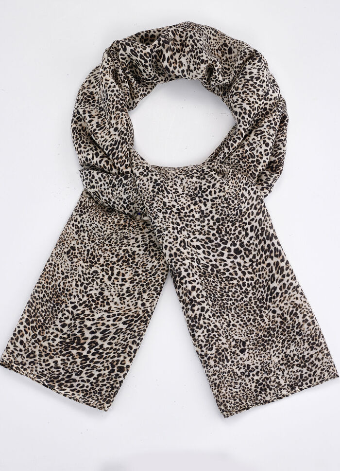 Schal mit Raubtierfell-Dessin 