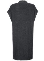 Long-Strickweste aus Kaschmir ANTHRAZIT