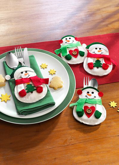 Bestecktaschen, 4er-Set 