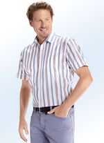 Gestreiftes Hemd mit Brusttasche 