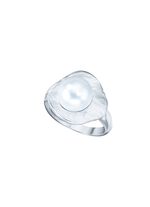 Damenring im nordischen Design mit S&uuml;&szlig;wasser-Zuchtperle 