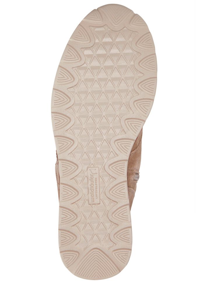 Waldl&auml;ufer Schn&uuml;r-Stiefelette mit Innenrei&szlig;verschluss TAUPE