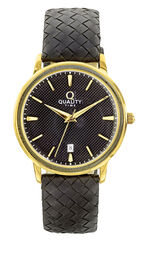 Herrenuhr mit vergoldetem Metallgeh&auml;use 