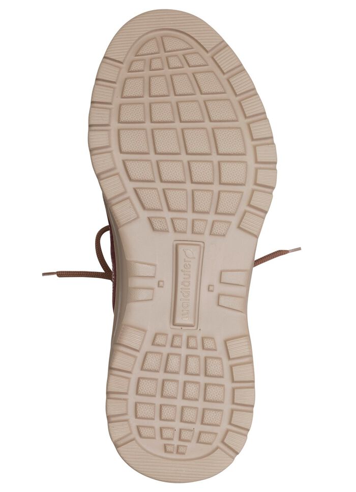 Waldl&auml;ufer, bequeme Damen-Stiefeletten, Weite H, mit herausnehmbarem Fu&szlig;bett TAUPE-MULTICOLOR