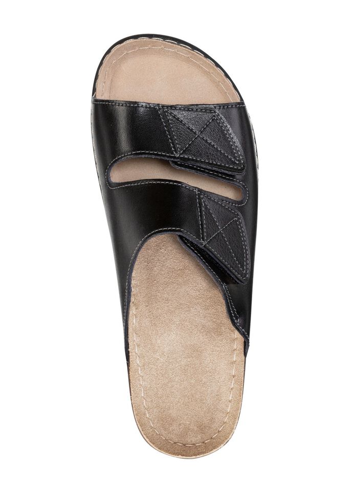 Klassische Herren-Pantoletten, mit Klettverschluss 