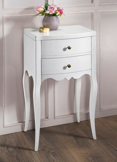 Beistelltisch aus massivem Pappelholz 