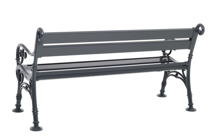 Gartenbank aus Voll-Kunststoff GRAFIT