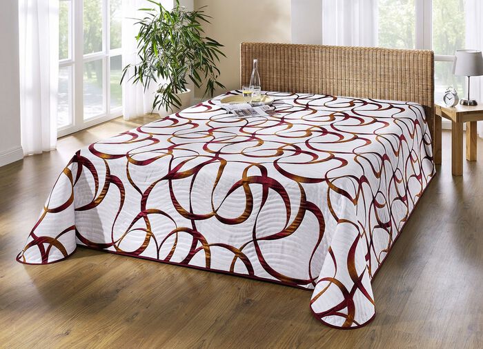 Tagesdecke & Kissenbez&uuml;ge in modernem Dessin TERRA