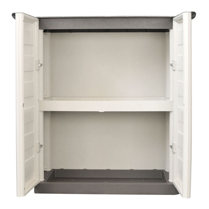 Praktische Gartenschränke mit Stahlscharnieren BEIGE-TAUPE