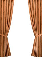 &Uuml;bergardinen-Garnitur mit Universalschienenband BRAUN