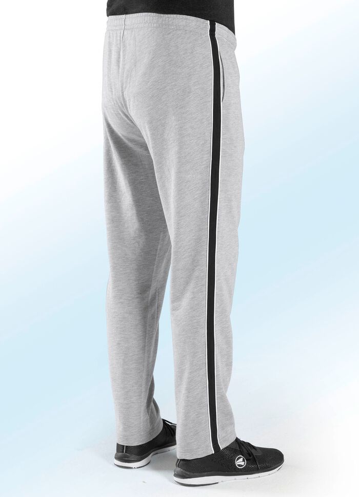 Freizeithose in 3 Farben GRAU MELIERT