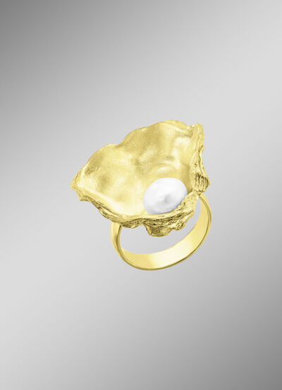 Damenring mit Süßwasser-Zuchtperle 