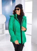 Jacke mit Rei&szlig;verschlussleiste OPALGR&Uuml;N