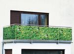 Bedruckter Balkon-Sichtschutz GR&Uuml;N