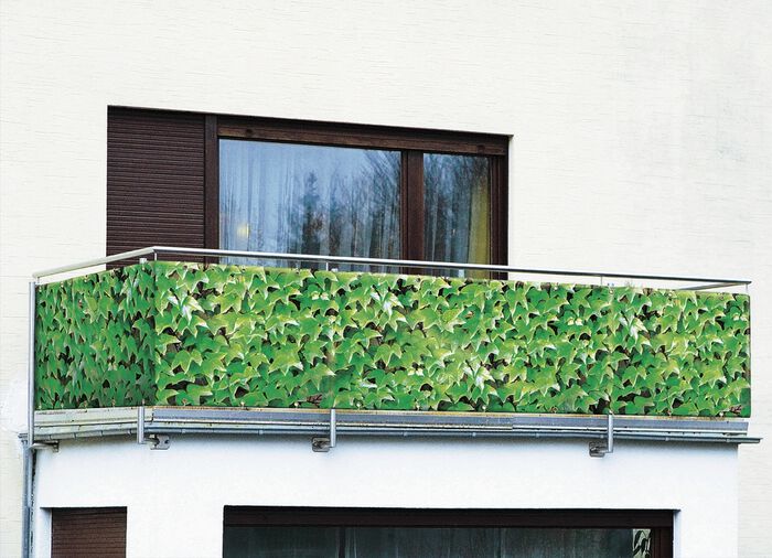 Bedruckter Balkon-Sichtschutz GR&Uuml;N
