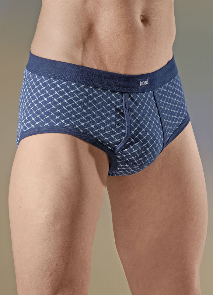 Viererpack Slips, allover dessiniert 