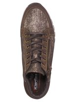 Bootie mit gl&auml;nzender Pr&auml;gung 