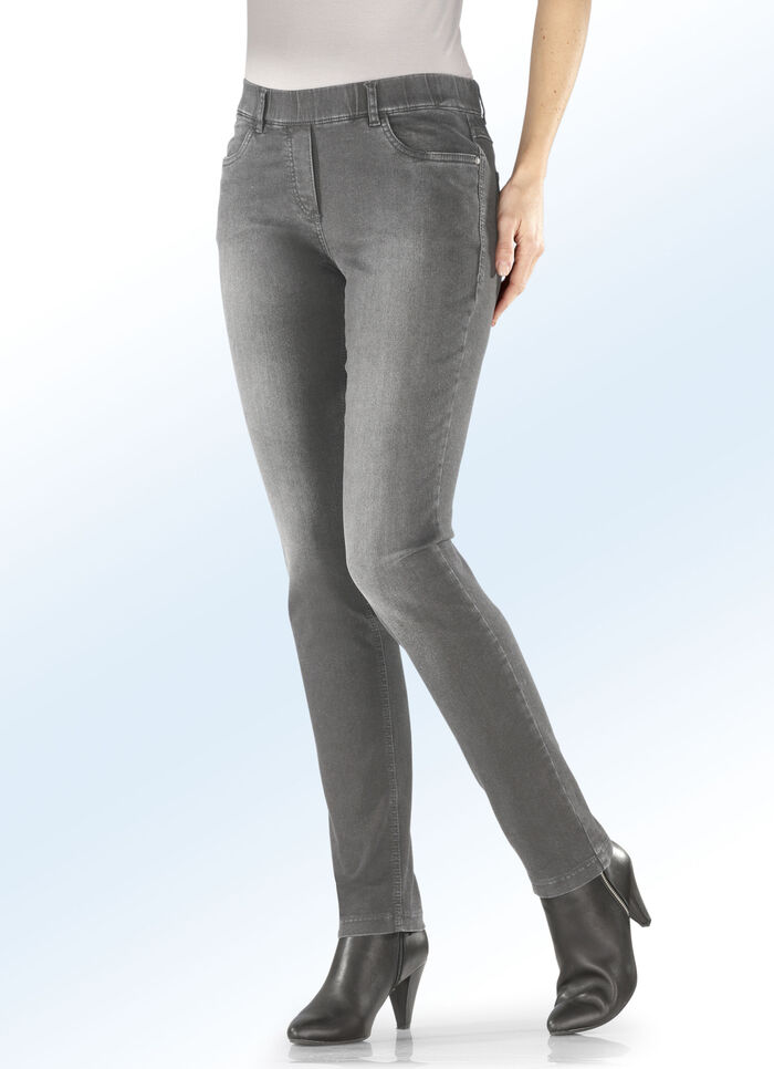 Magic-Jeans mit hohem Stretchanteil GRAU