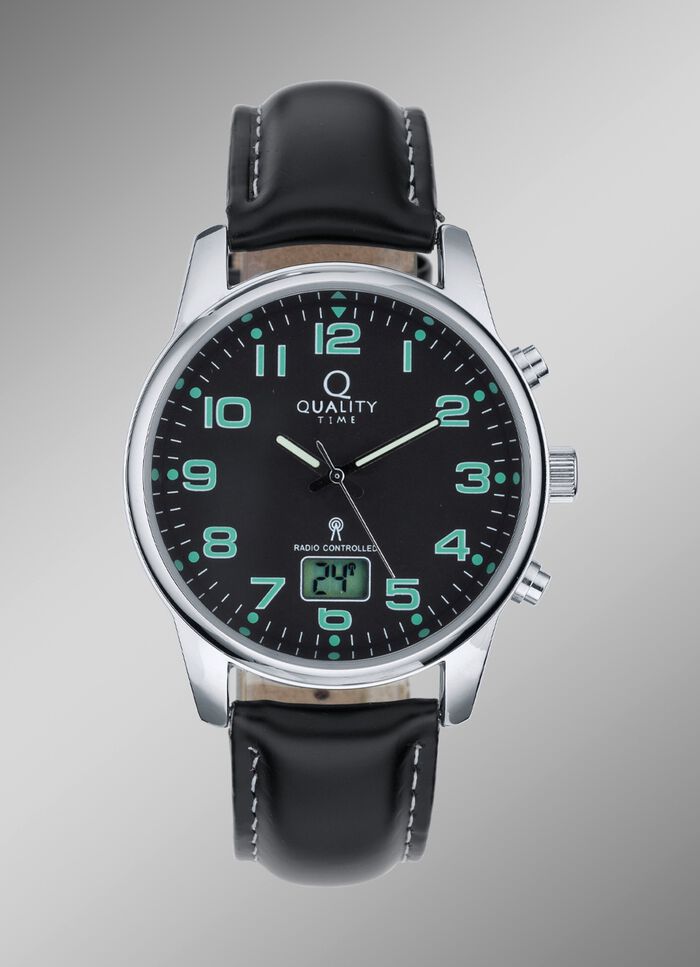Sportliche Funk-Herrenuhr der Marke Quality Time 