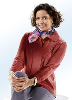 Pullover mit Schurwolle WEINROT