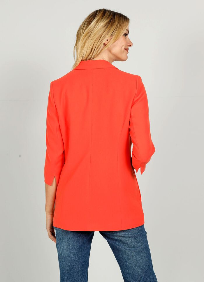 Blazer mit geschlitztem 3/4 Arm 