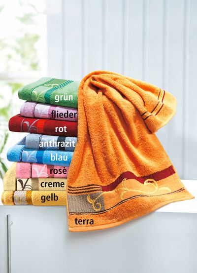 Frottier-Serie mit edel bestickter Bord&uuml;re von Dyckhoff 