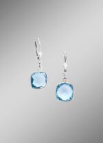 Sch&ouml;ne Ohrringe mit beh. Blautopas 