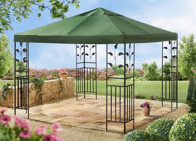 Pavillon Lukas mit pulverbeschichtetem Stahlgestell 