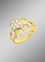 Bildsch&ouml;ner Damenring mit Brillanten 