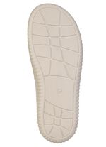 ELENA EDEN, bequeme Damen-Pantoletten, Weite H, mit herausnehmbarem Fu&szlig;bett BEIGE