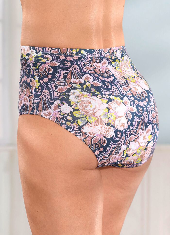 F&uuml;nferpack Slips mit buntem Druckdessin 