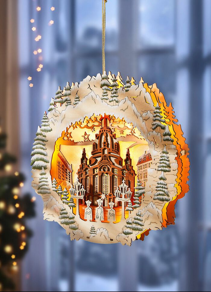 Beleuchtetes Fensterbild 