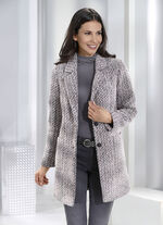 Longjacke mit Knopfleiste 