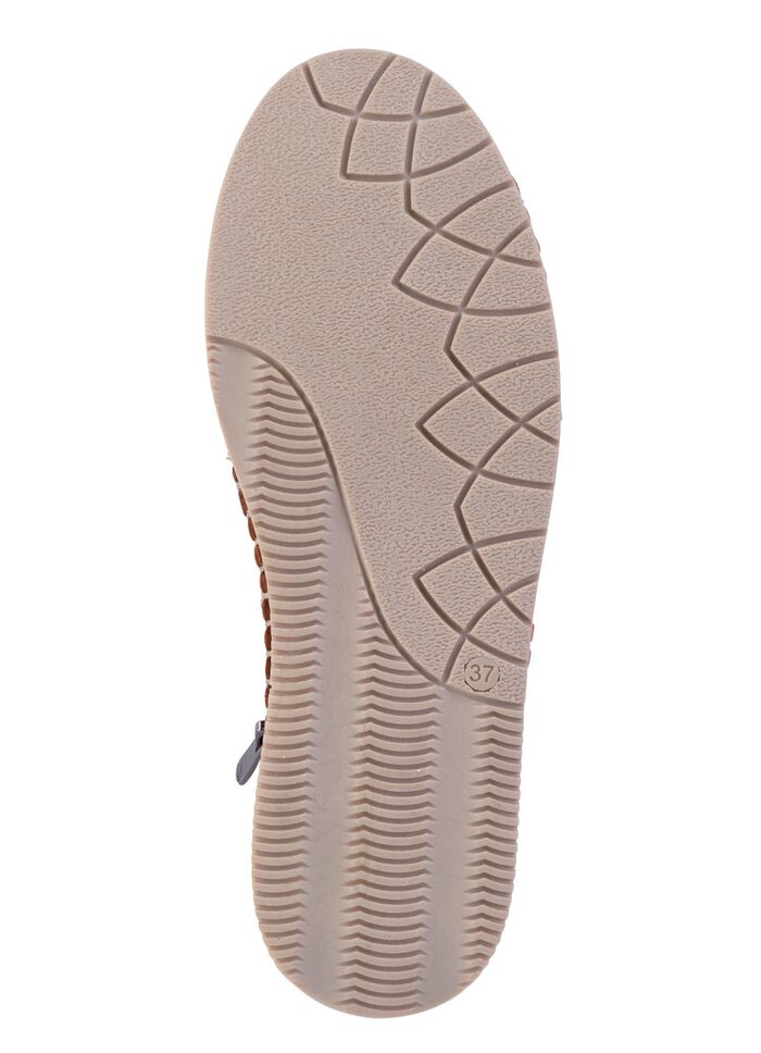 Gemini Sandale aus weichem Nappaleder mit Zierperforation CAMEL