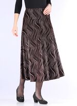 Rock mit edel schimmerndem Glanzdruck 