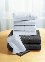 Weiche Walkfrottier-Handt&uuml;cher aus dichtem Schlingenflor 