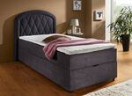 Boxspringbett mit Bettkasten und Topper 