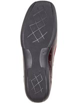 ELENA EDEN Mokassin-Slipper aus krokogepr&auml;gtem Chevreauleder 