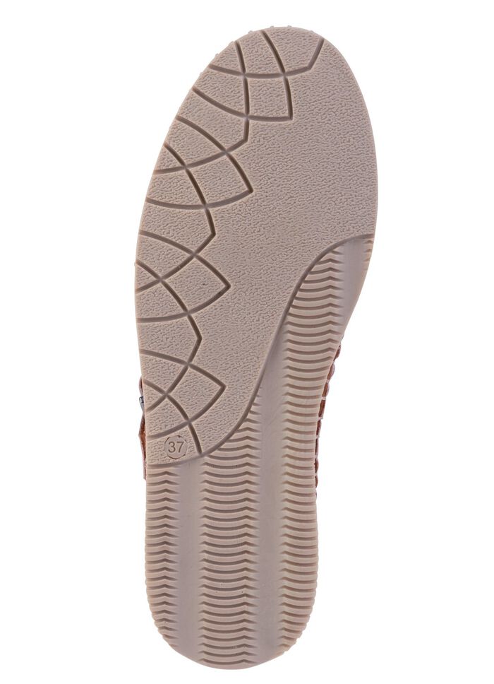 Gemini Sandale aus weichem Nappaleder mit Zierperforation PUDERROS&Eacute;