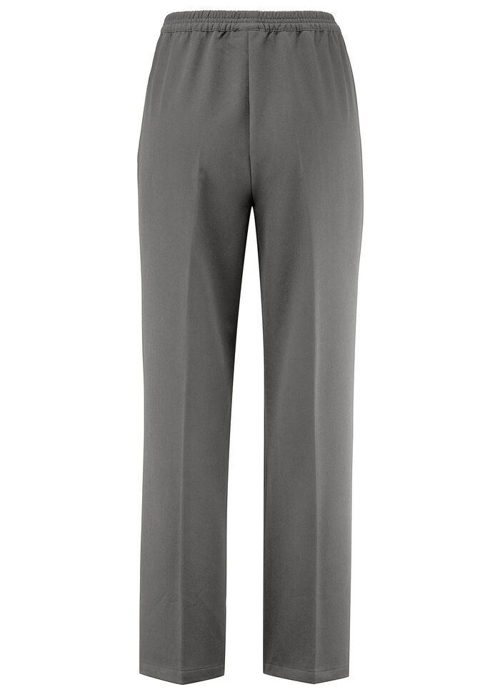 Hose mit schmückendem Zierteil  GRAU MELIERT
