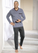 Schlafanzug mit Modal, V-Ausschnitt und Brusttasche 