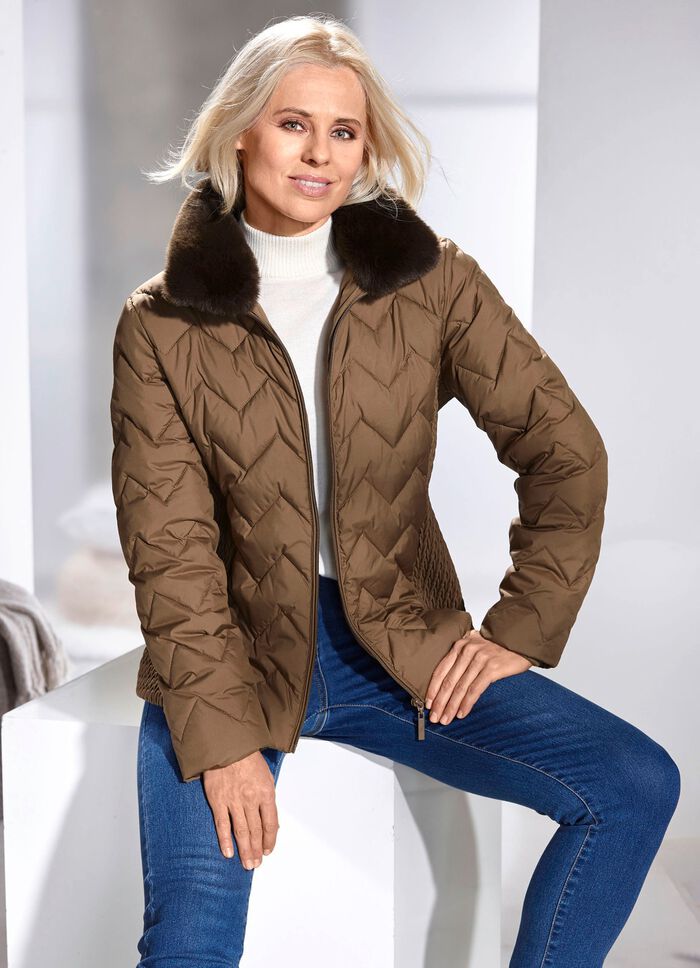 Jacke mit fabelhaftem Zickzack-Stepp 