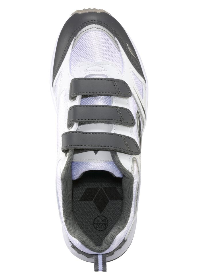 Klett-Sneaker in sportlicher Ausf&uuml;hrung WEISS-GRAU