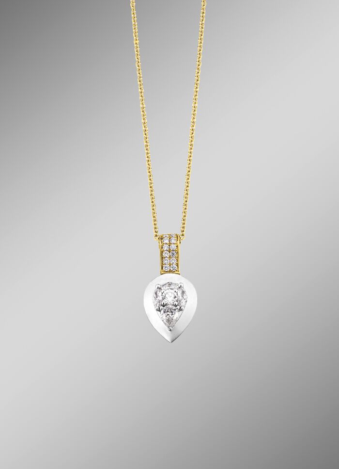 Anh&auml;nger mit Brillanten und Diamanten  
